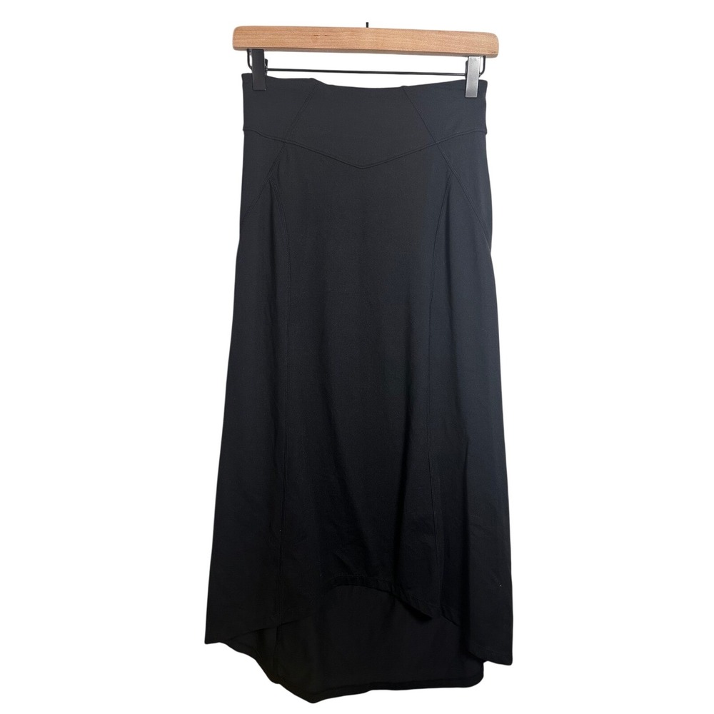 Athleta Black High Noon High Low Skirt XXS Athleisure Travel Gorpcore